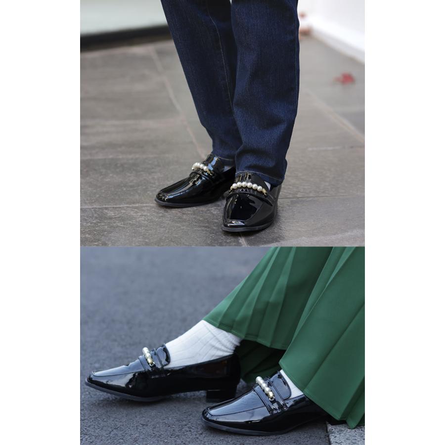 GIVENCHYエナメルローファ－パールシューズ GIVENCHYエナメルローファ－パールシューズ