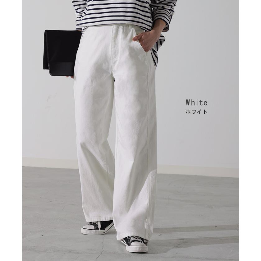 デニム 新感覚 多重ステッチ パンツ デニムパンツ レディース ハイライズ ワイドパンツ ワイド 大きいサイズ | HUG.U | 14