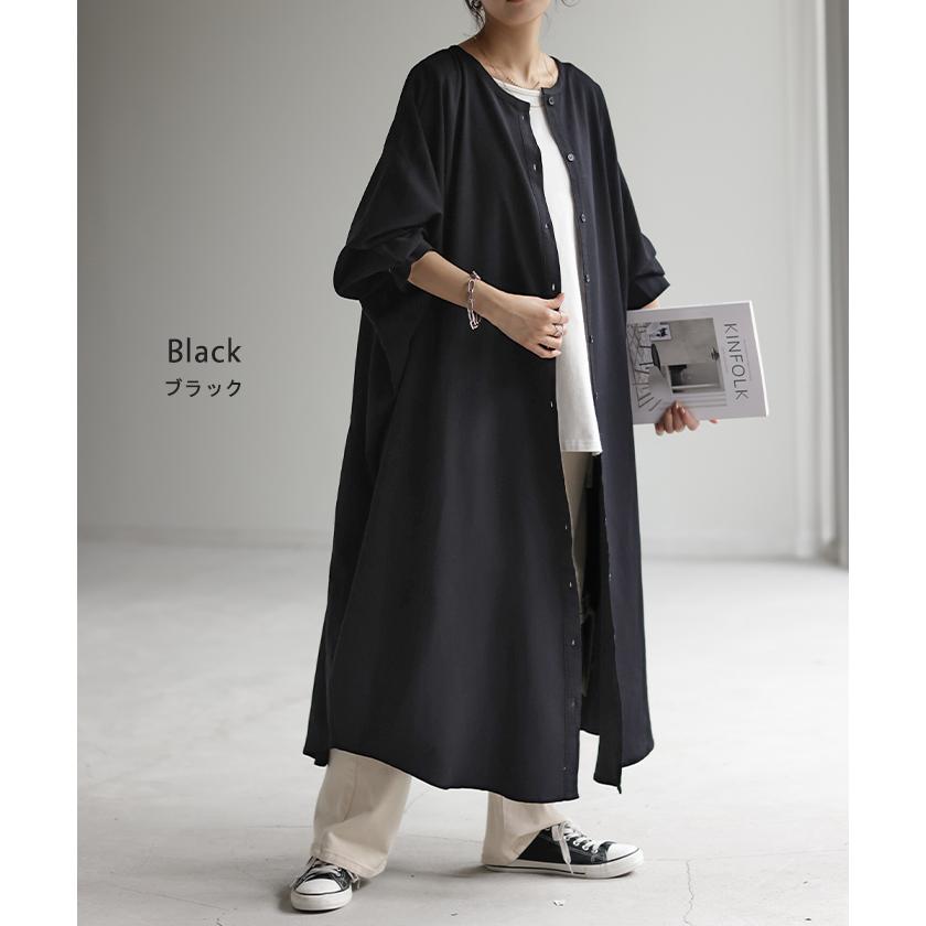 ワンピース シャツワンピース ロング シャツ ダンガリー レディース ロングワンピース ロングワンピ デニムシャツ | HUG.U | 16