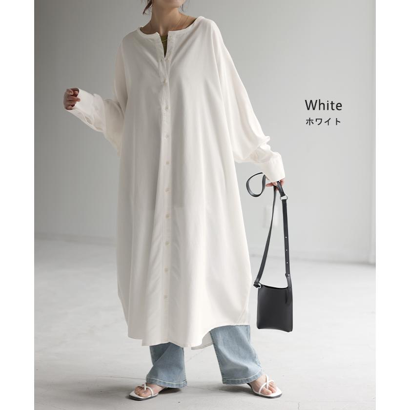 ワンピース シャツワンピース ロング シャツ ダンガリー レディース ロングワンピース ロングワンピ デニムシャツ | HUG.U | 17