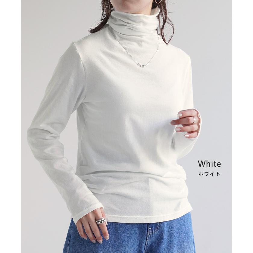 MARK&LONAホワイト タートルネック レディースウェア 美品】MARK&LONA タートルネックシャツ S - メルカリ