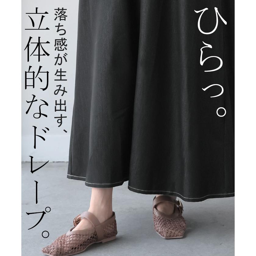 ワンピース 低身長さん向け デニム ワンピ レディース ジャンパースカート Aライン ロングワンピース | HUG.U | 18