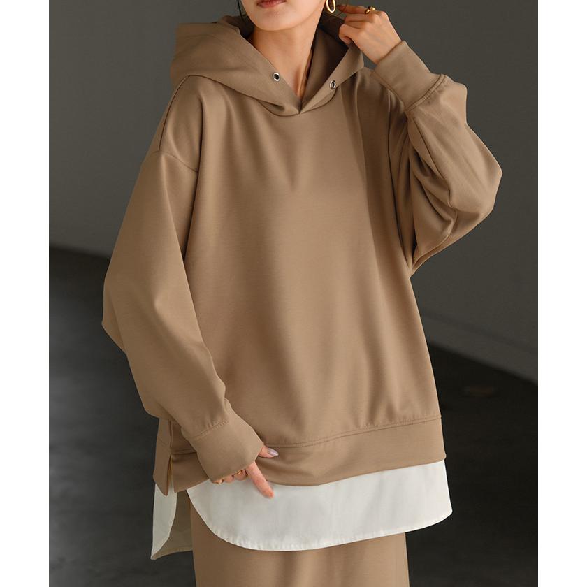 セットアップ スウェット レディース トレーナー トップス スカート 無地 ワンマイルウェア ルームウェア 2点セット | HUG.U | 09