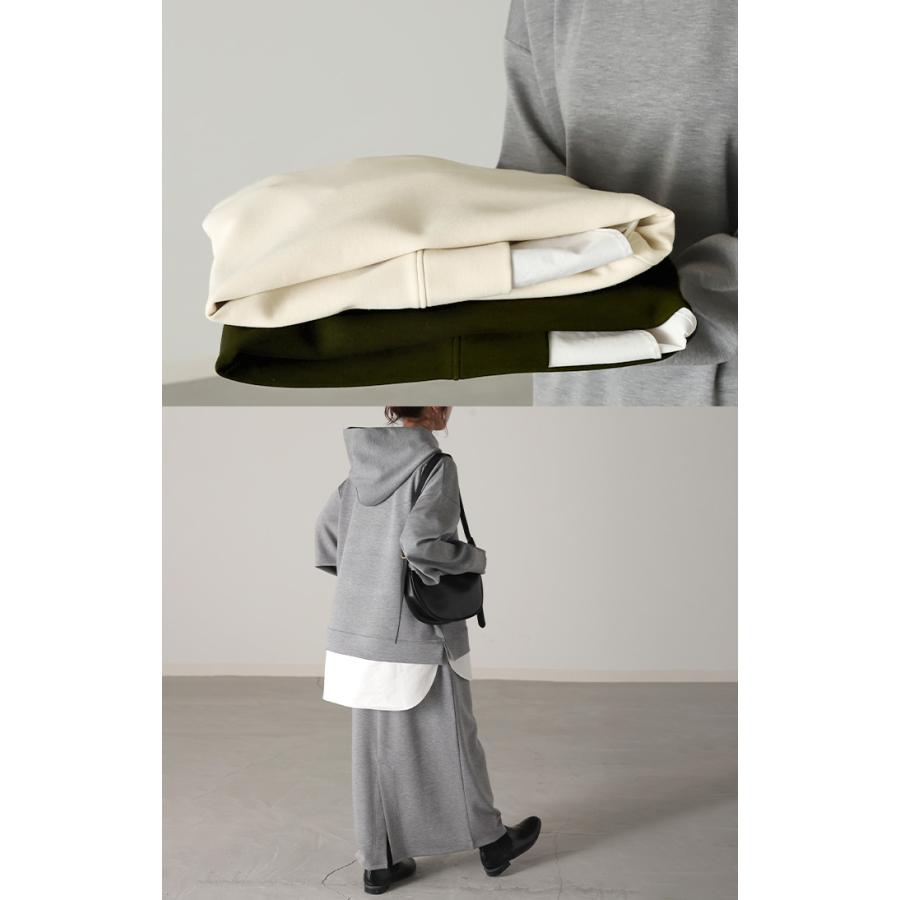 セットアップ スウェット レディース トレーナー トップス スカート 無地 ワンマイルウェア ルームウェア 2点セット | HUG.U | 12