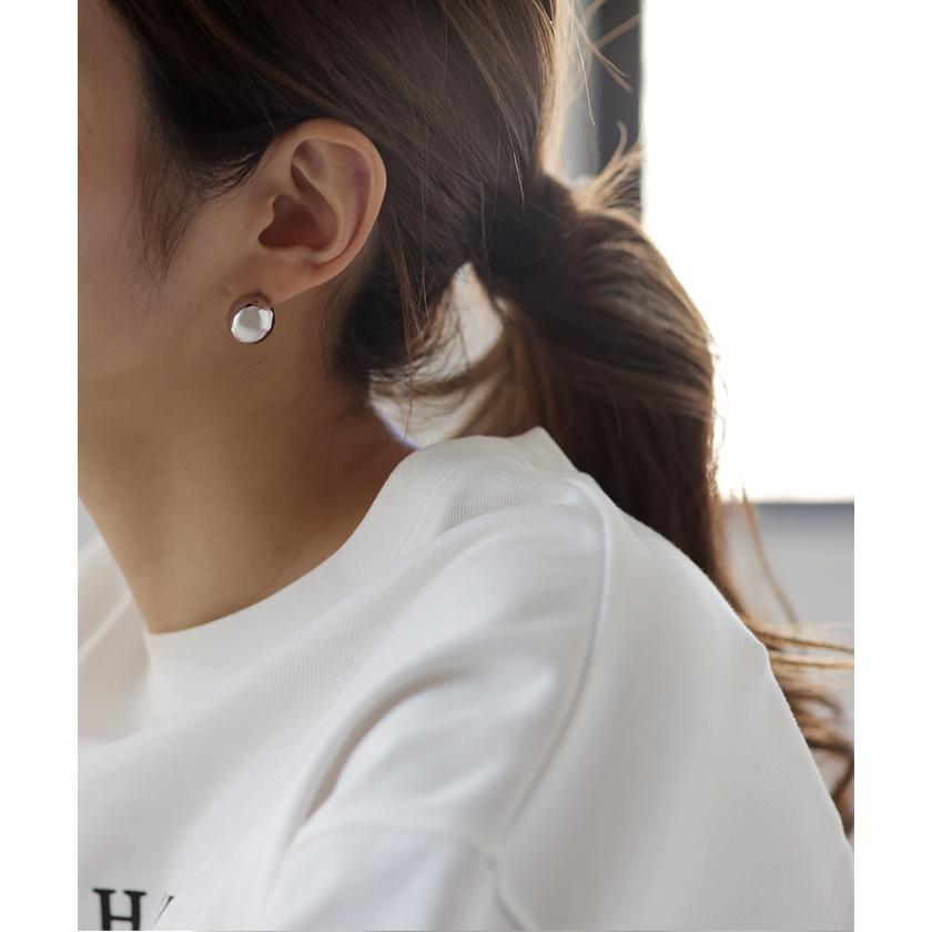 ピアス ボール アクセサリー 丸 大きめ 半円 シルバー ゴールド シルバーアクセサリー 大ぶり 丸玉 アクセ | HUG.U | 12