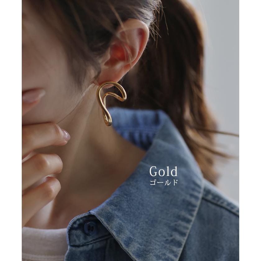 HUG.U ピアス アクセサリー インフィニティ シルバー ゴールド