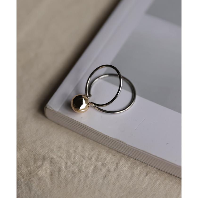 イヤーカフ 大ぶり ピアス 風 アクセサリー ノンホール ボール 丸 丸玉 ゴールド イヤカフ フープ シルバーアクセサリー | HUG.U | 02