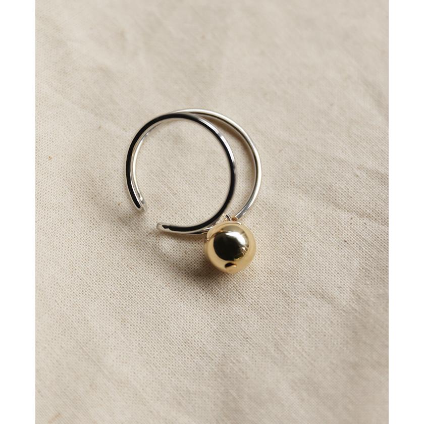 イヤーカフ 大ぶり ピアス 風 アクセサリー ノンホール ボール 丸 丸玉 ゴールド イヤカフ フープ シルバーアクセサリー | HUG.U | 09