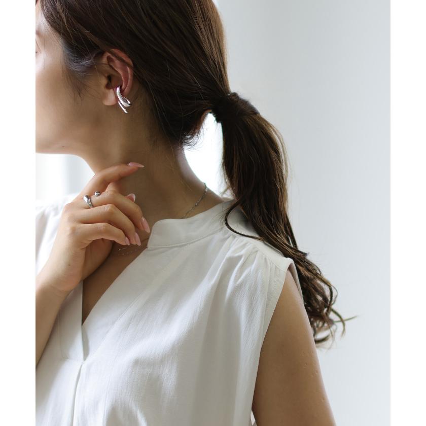 イヤーカフ 大ぶり 片耳用 ピアス 風 アクセサリー ノンホール イヤカフ シルバーアクセサリー 軟骨 カーブ | HUG.U | 14