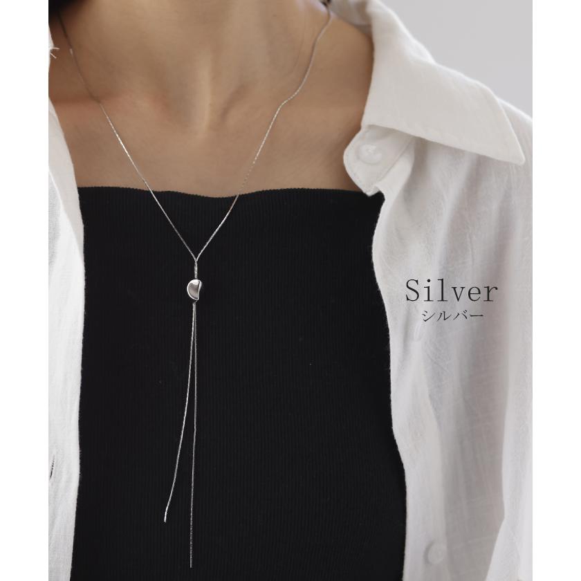 ネックレス ループタイ 風 チェーン チェーンネックレス ロング ロングネックレス ループ ポーラータイ | HUG.U | 08