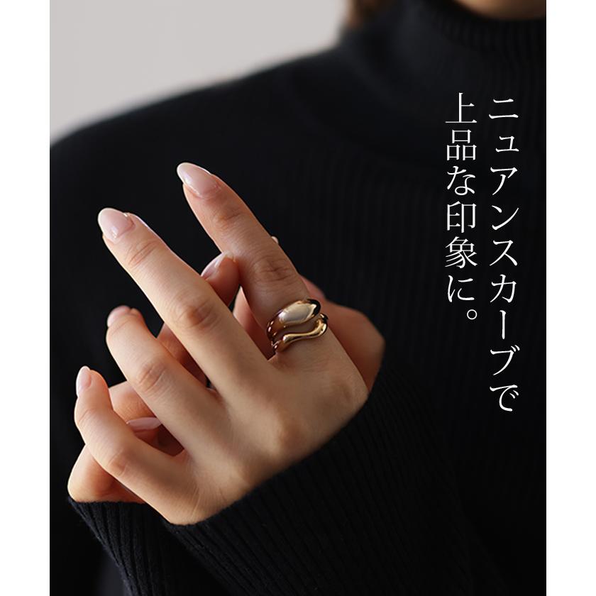 リング 2連風 アクセサリー シルバー ゴールド シルバーアクセサリー | HUG.U | 11