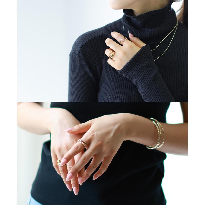 リング ガーランド 指輪 フリーサイズ アクセサリー アクセ 10号 レディース 抜け感 花輪 花冠 モチーフ ガーランドリング フリーリング | HUG.U | 12