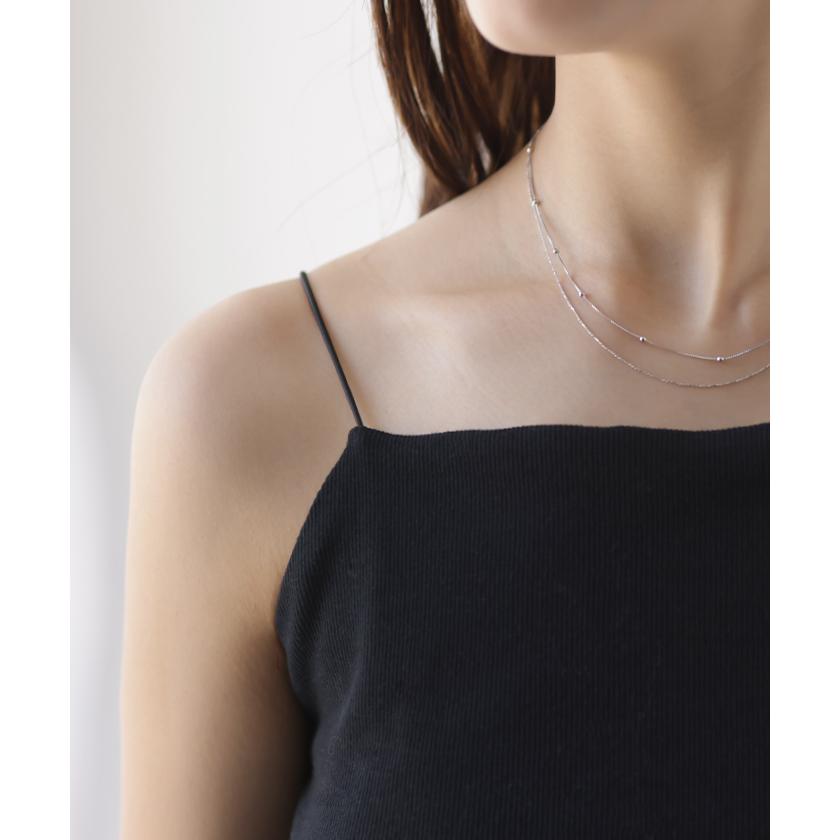 ネックレス 2連 ボールチェーンネックレス チェーン ボール ボールチェーン チェーンネックレス | HUG.U | 13