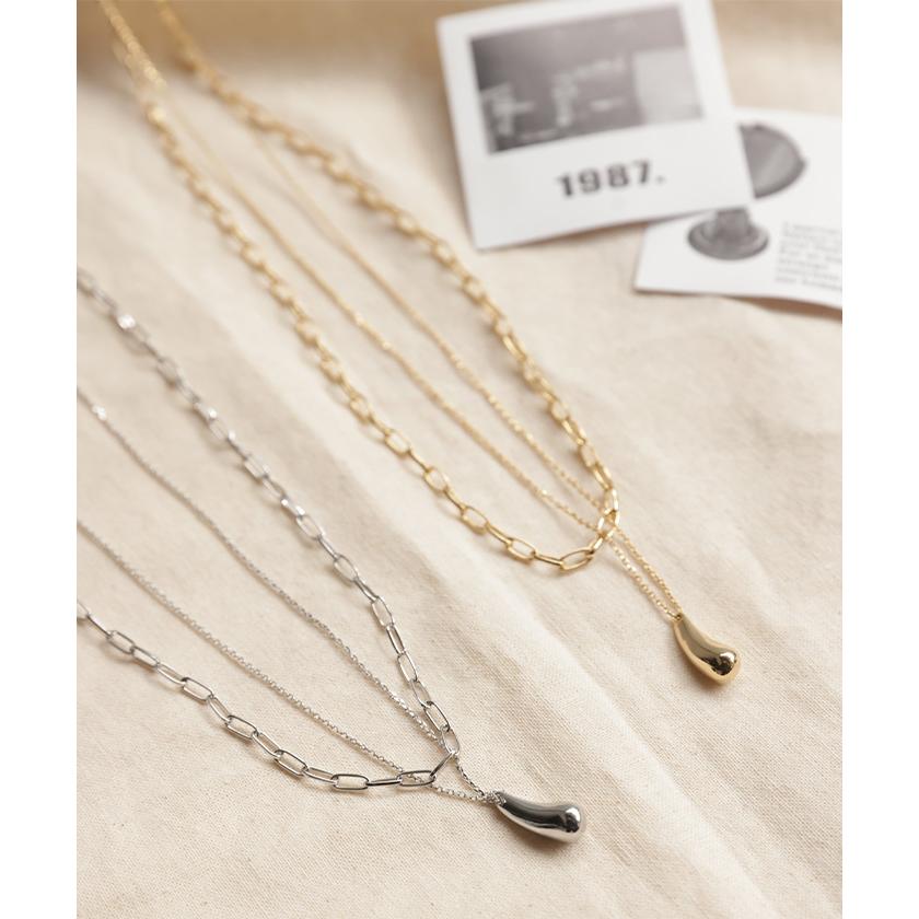 ネックレス アクセサリー レディース メタル レディース ロング ロングネックレス シンプル オブジェ | HUG.U | 03
