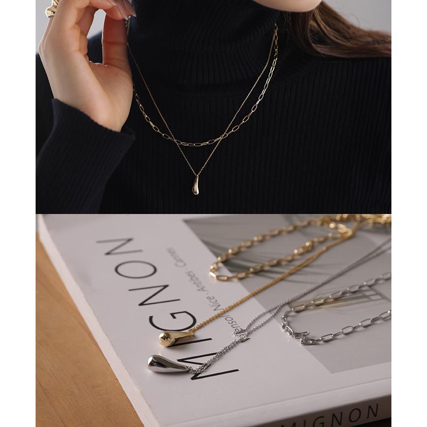 ネックレス アクセサリー レディース メタル レディース ロング ロングネックレス シンプル オブジェ | HUG.U | 05