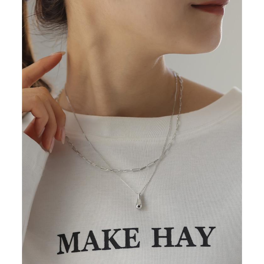 ネックレス アクセサリー レディース メタル レディース ロング ロングネックレス シンプル オブジェ | HUG.U | 07