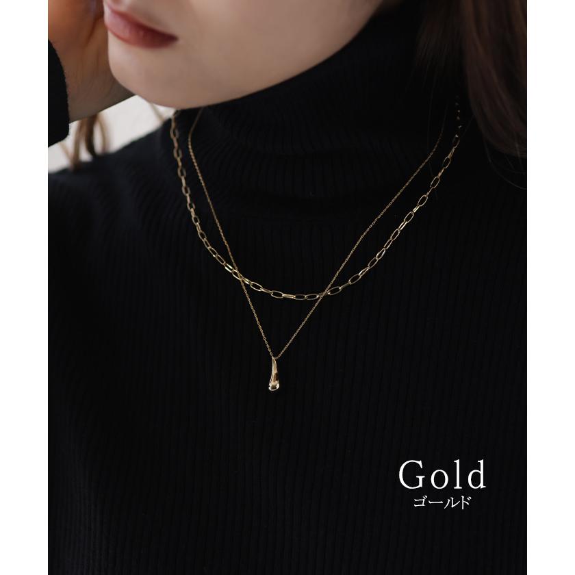 ネックレス アクセサリー レディース メタル レディース ロング ロングネックレス シンプル オブジェ | HUG.U | 09