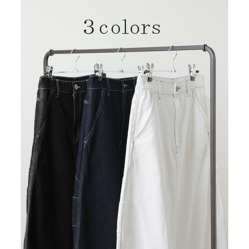 スカート デニム ロングスカート デニムスカート レディース ロング フレア フレアスカート Aライン Aラインスカート ボトムス | HUG.U | 13