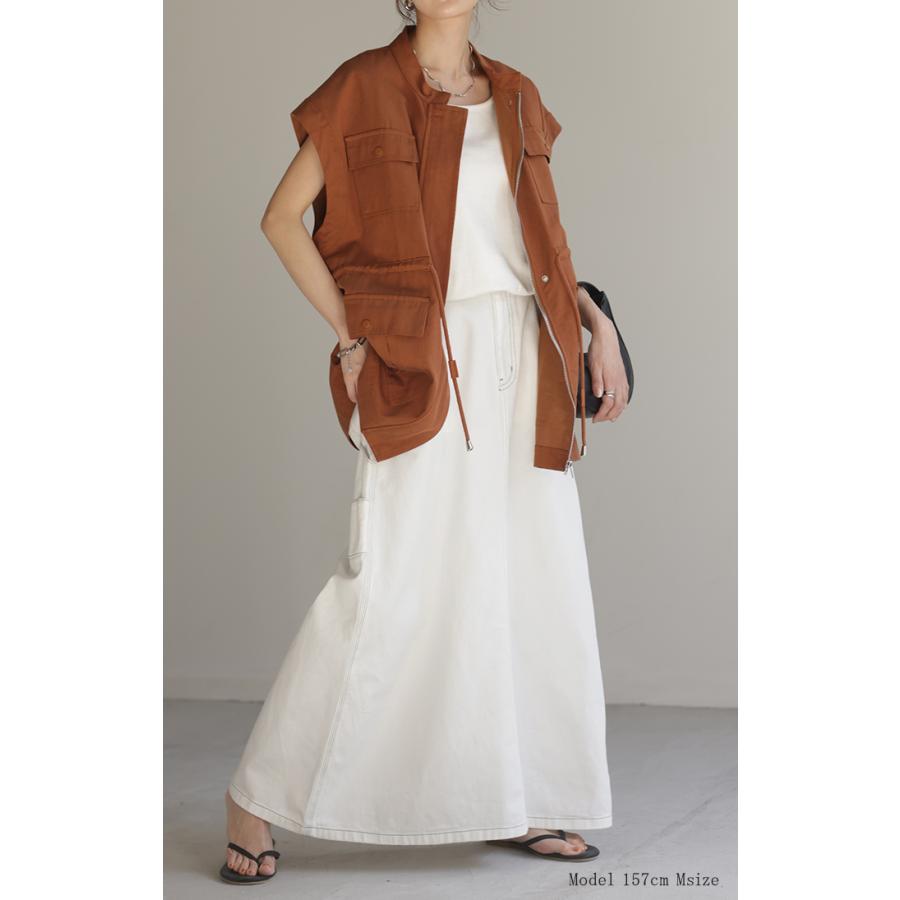 スカート デニム ロングスカート デニムスカート レディース ロング フレア フレアスカート Aライン Aラインスカート ボトムス | HUG.U | 05