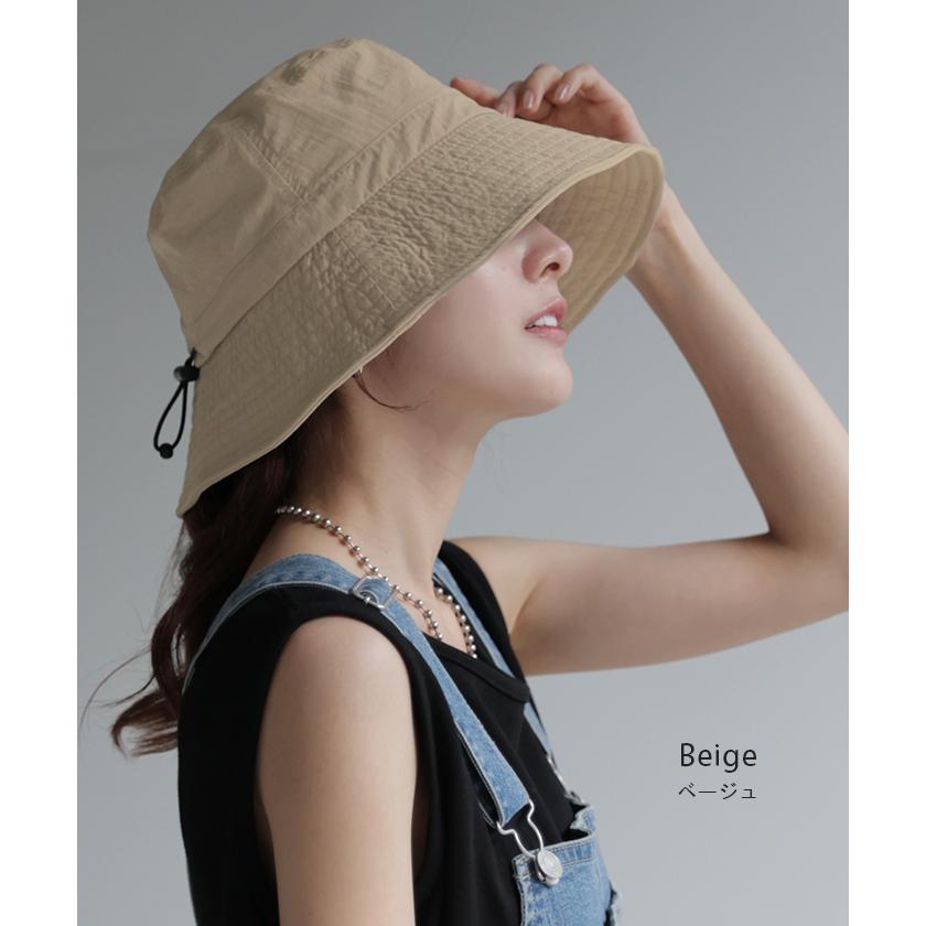 帽子 レディース UVカット バケットハット ネックガード 洗える バケハ 小顔 おしゃれ かわいい UV ハット | HUG.U | 13