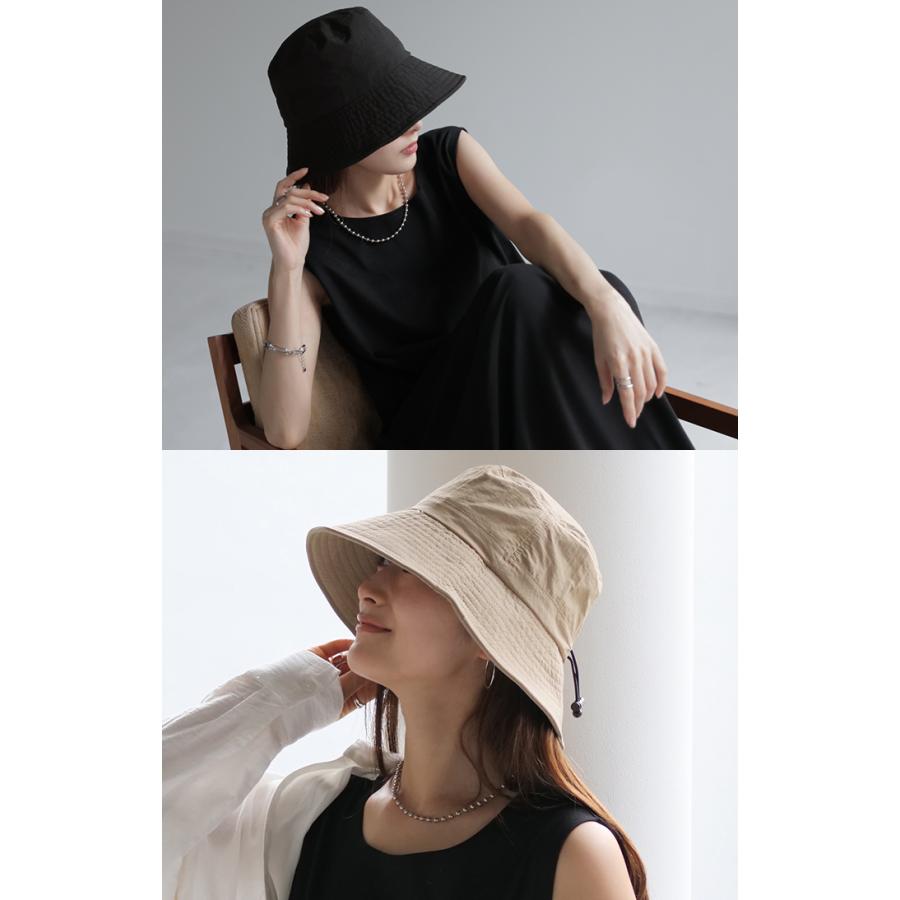 帽子 レディース UVカット バケットハット ネックガード 洗える バケハ 小顔 おしゃれ かわいい UV ハット | HUG.U | 17