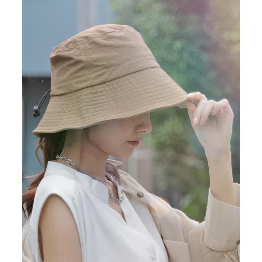 帽子 レディース UVカット バケットハット ネックガード 洗える バケハ 小顔 おしゃれ かわいい UV ハット | HUG.U | 19