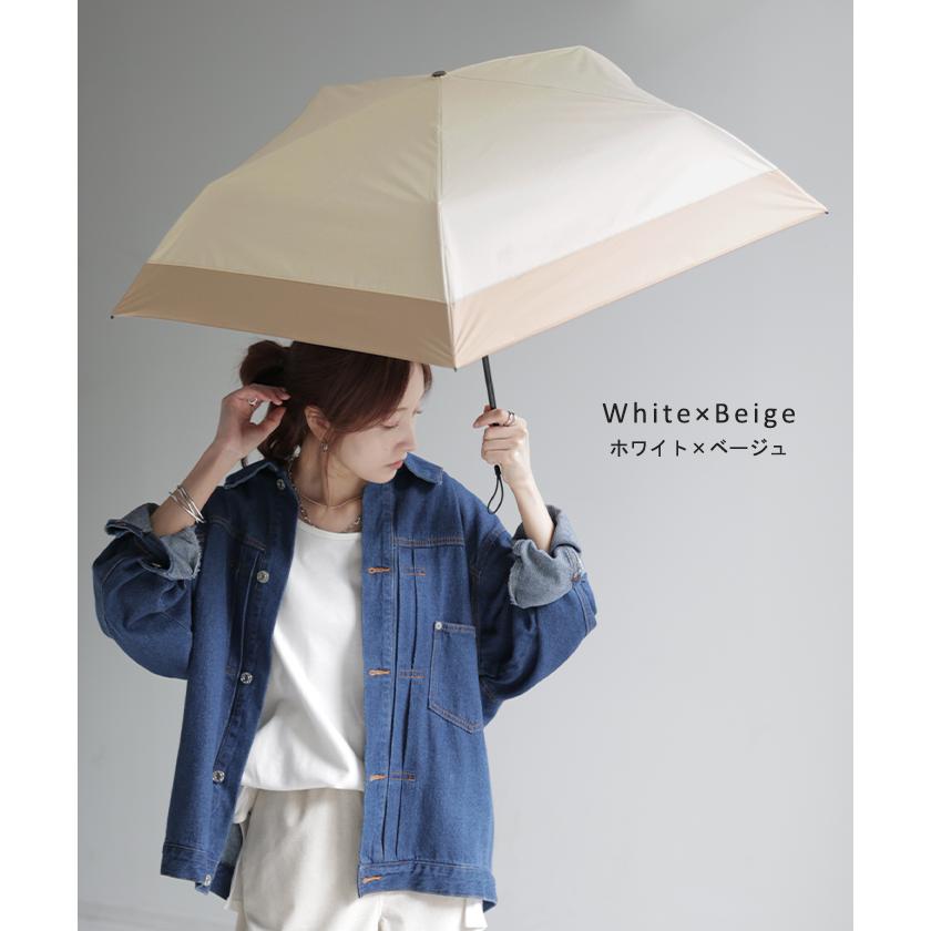 日傘 完全遮光 晴雨兼用 折りたたみ UVカット 小さい 遮光 100 紫外線カット UV レディース 紫外線対策 | HUG.U | 14