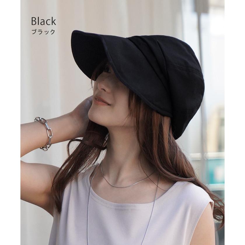 帽子 レディース UVカット キャスケット 遮光 完全遮光 洗える お洒落 かわいい UV ハット つば広  KIZAWA | HUG.U | 18