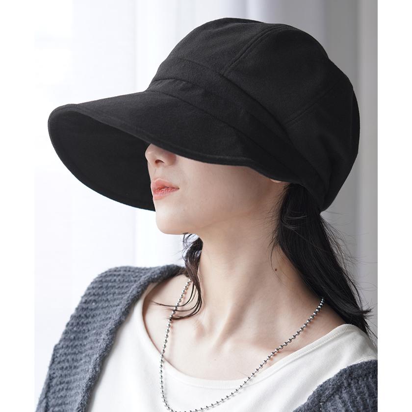 レディース UVカット キャスケット 遮光 完全遮光 おしゃれ かわいい ハット UV つば広 日よけ 熱中症対策 | HUG.U | 21