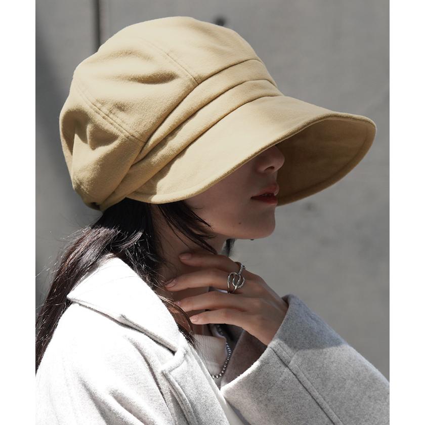 レディース UVカット キャスケット 遮光 完全遮光 おしゃれ かわいい ハット UV つば広 日よけ 熱中症対策 | HUG.U | 07