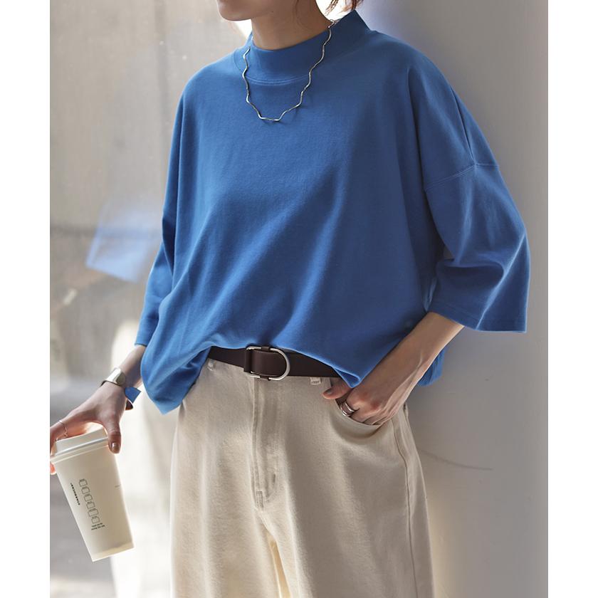 Tシャツ UVカット 接触冷感 体型カバー トップス 紫外線対策 二の腕カバー レディース ドルマンスリーブ | HUG.U | 23