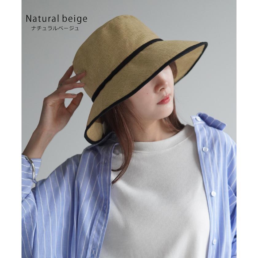 HUG.U 帽子 レディース ストローハット UVカット 遮へい 99