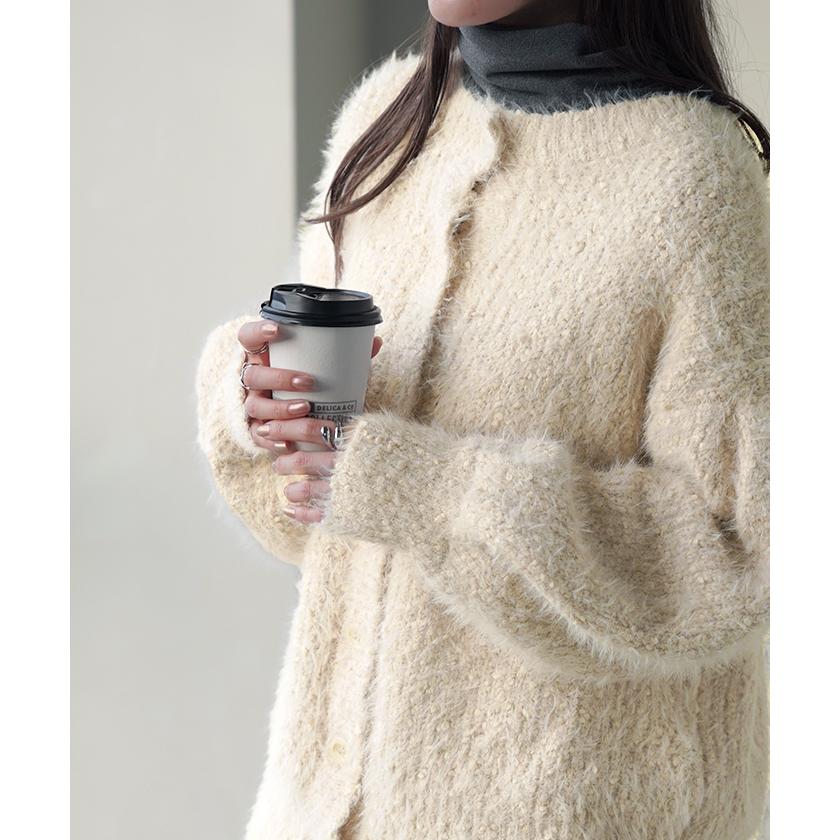 ニット 前後 2way プルオーバー カーディガン カーデ ニットカーディガン レディース セーター トップス | HUG.U | 17