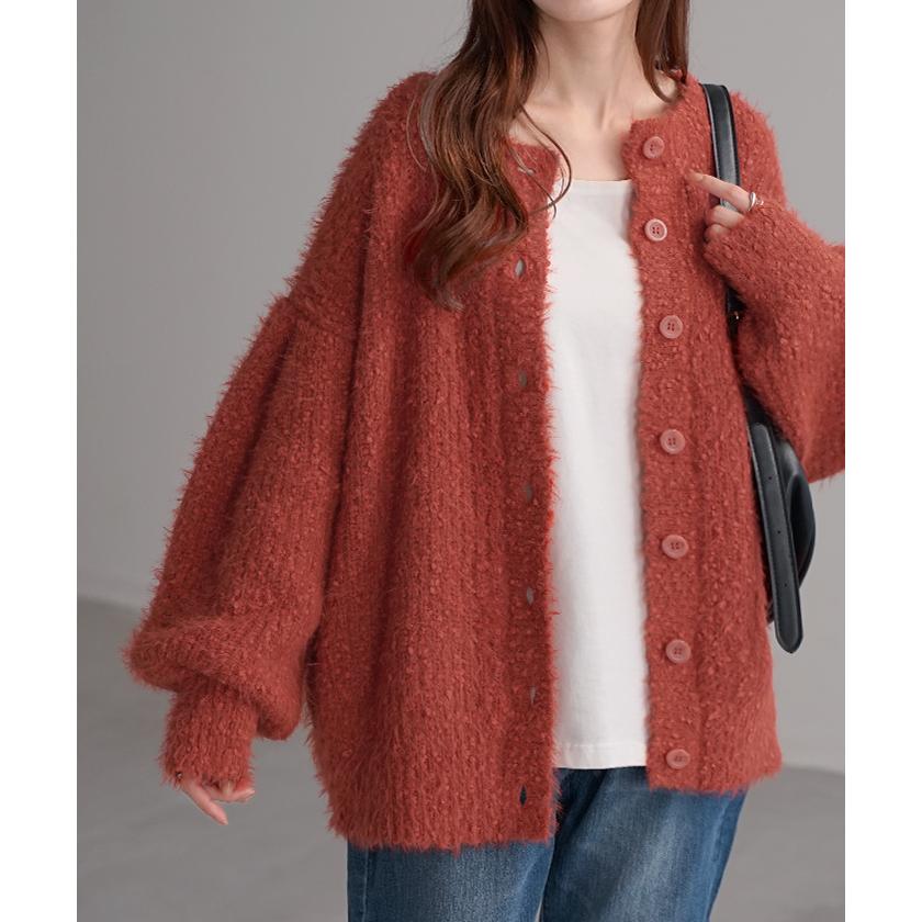 ニット 前後 2way プルオーバー カーディガン カーデ ニットカーディガン レディース セーター トップス | HUG.U | 08