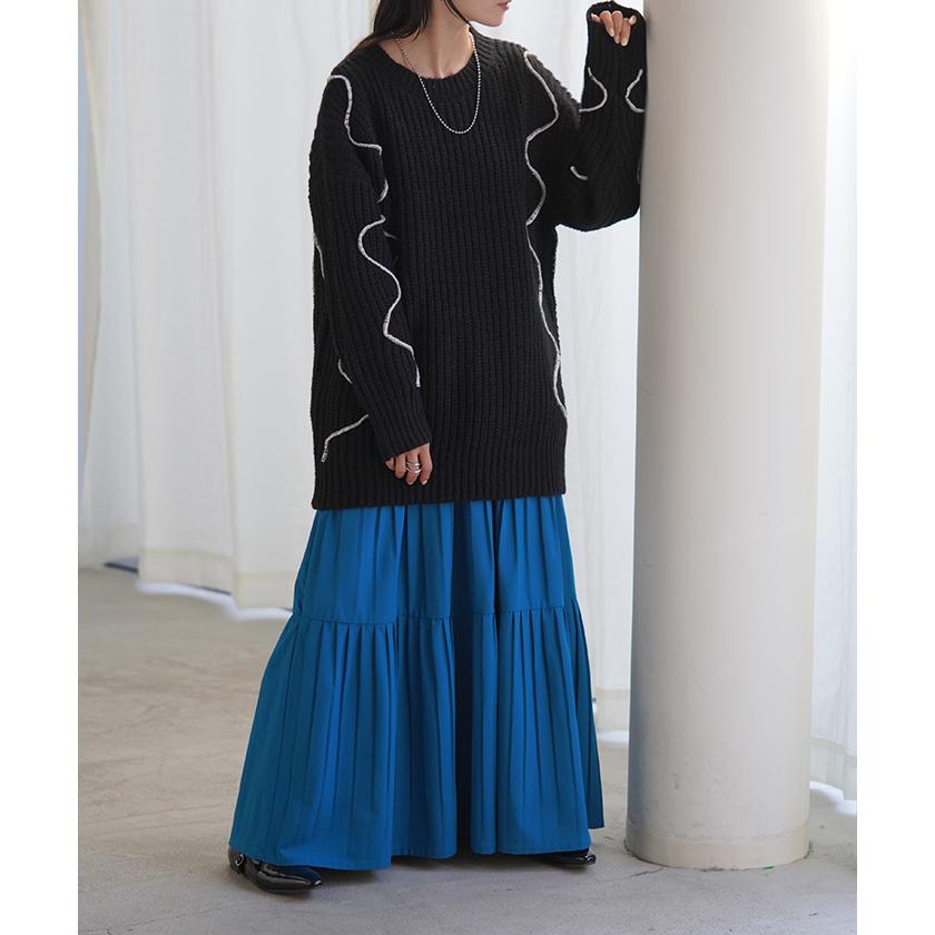 HUG.U ニット ざっくり チュニック レディース セーター トップス