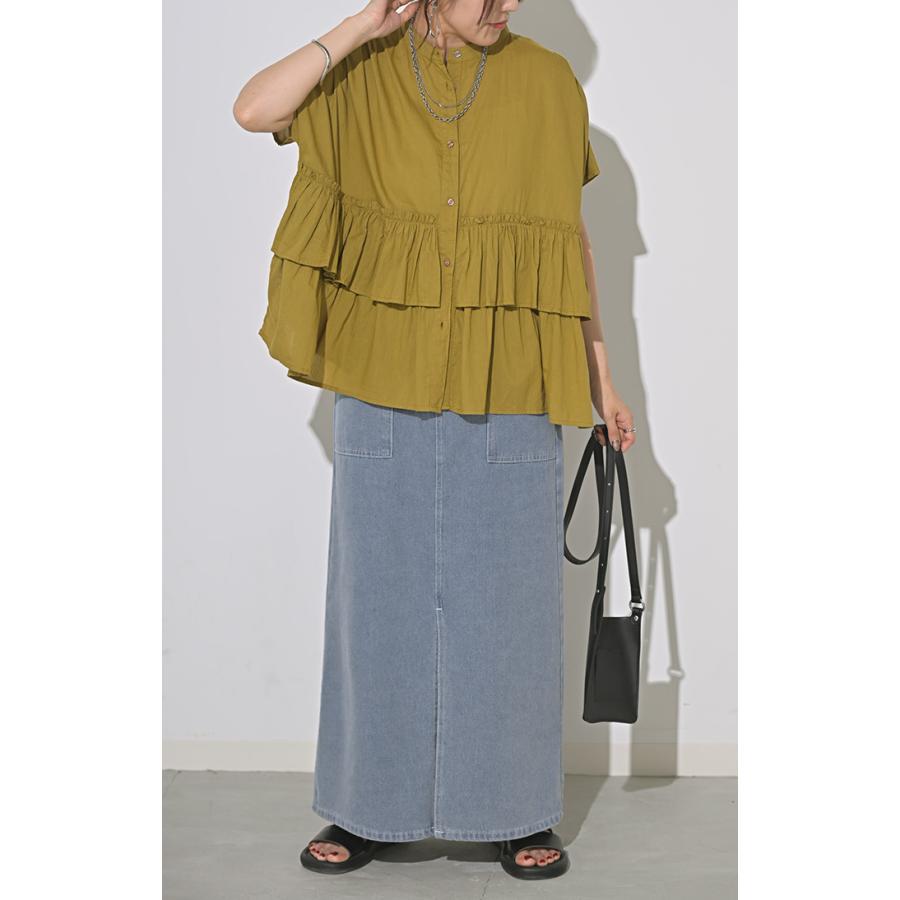 デニム スカート レディース ボトムス デニムスカート ロングスカート ロング 長い 脚長 美脚 おしゃれ マキシ | HUG.U | 18