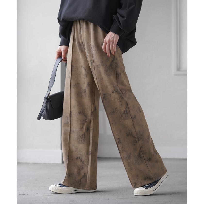 パンツ ミリタリーパンツ レディース センターライン フレア ワイドパンツ ロング ロングパンツ ミリタリー | HUG.U | 14