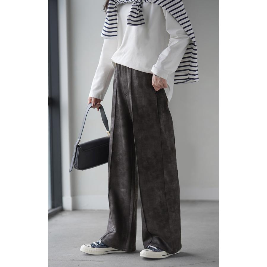 パンツ ミリタリーパンツ レディース センターライン フレア ワイドパンツ ロング ロングパンツ ミリタリー | HUG.U | 17