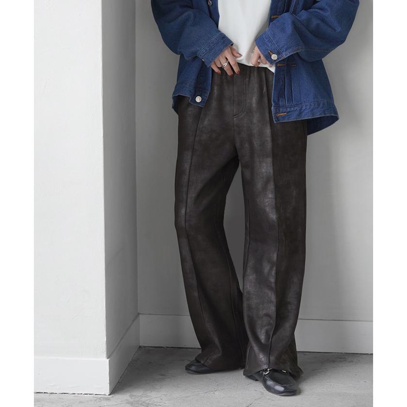 パンツ ミリタリーパンツ レディース センターライン フレア ワイドパンツ ロング ロングパンツ ミリタリー | HUG.U | 21