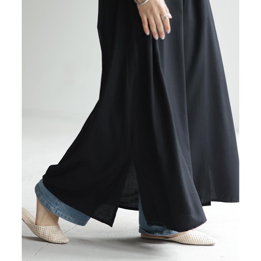 ワンピース キャミワンピ 接触冷感 レディース ロング キャミソール レイヤード キャミワンピース Aライン ノースリーブ | HUG.U | 18