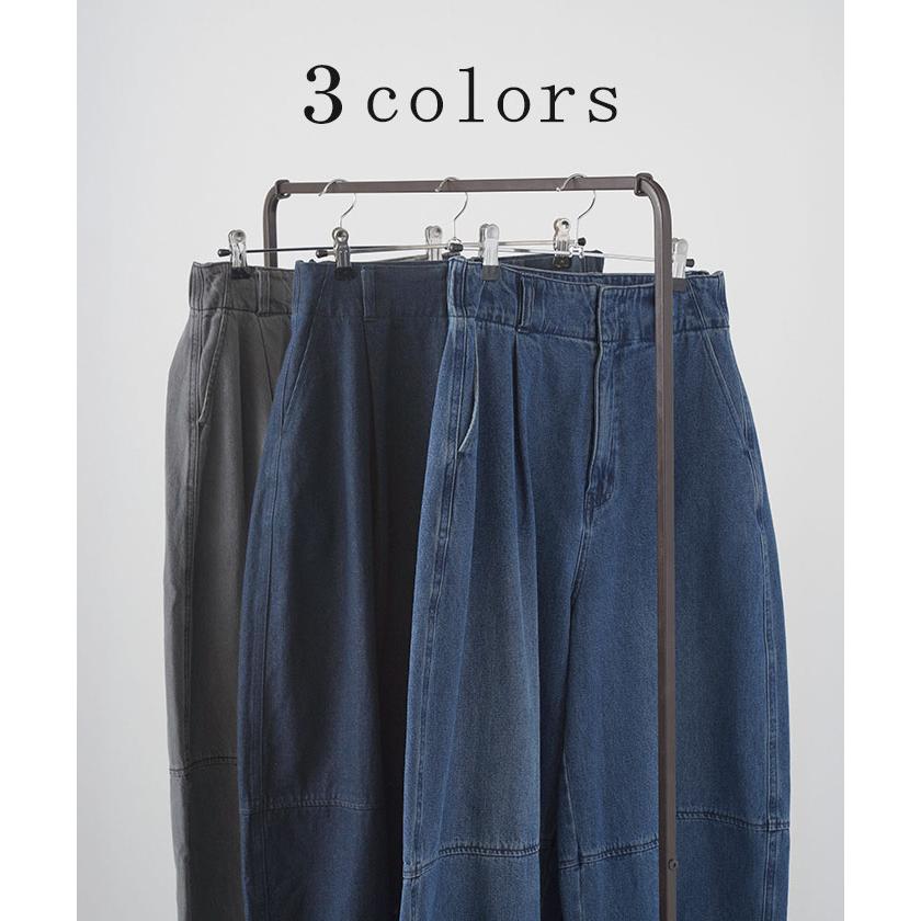 デニム パンツ デニムパンツ カーブ レディース ワイドパンツ ワイド ジーンズ ジーパン カーブパンツ | HUG.U | 12