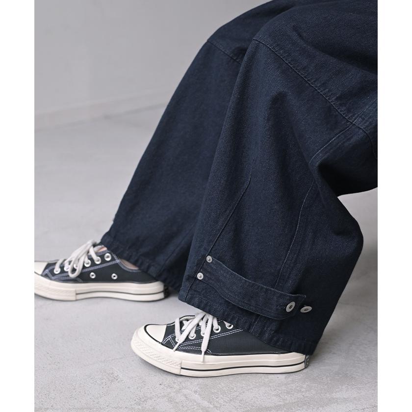 デニム パンツ デニムパンツ カーブ レディース ワイドパンツ ワイド ジーンズ ジーパン カーブパンツ | HUG.U | 05