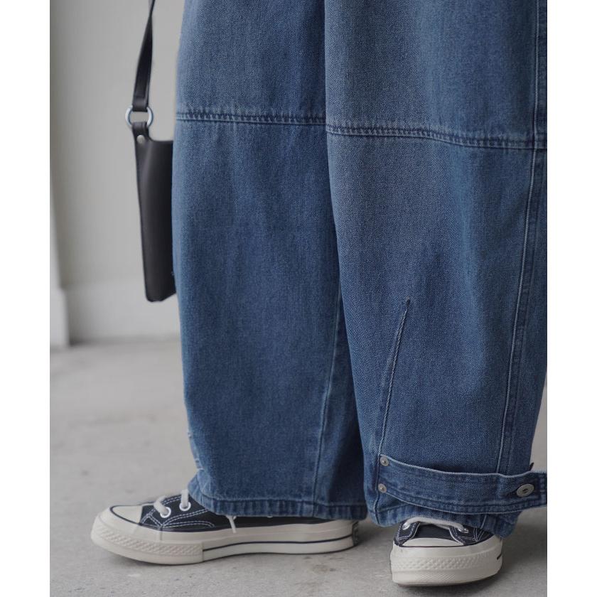 デニム パンツ デニムパンツ カーブ レディース ワイドパンツ ワイド ジーンズ ジーパン カーブパンツ | HUG.U | 10