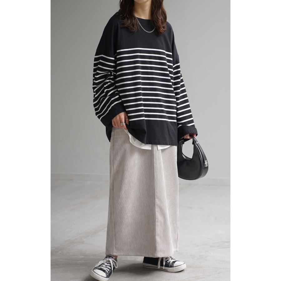 美品 45R コーデュロイのベイカースカート／濃紺 美品 45R コーデュロイのベイカースカート／濃紺