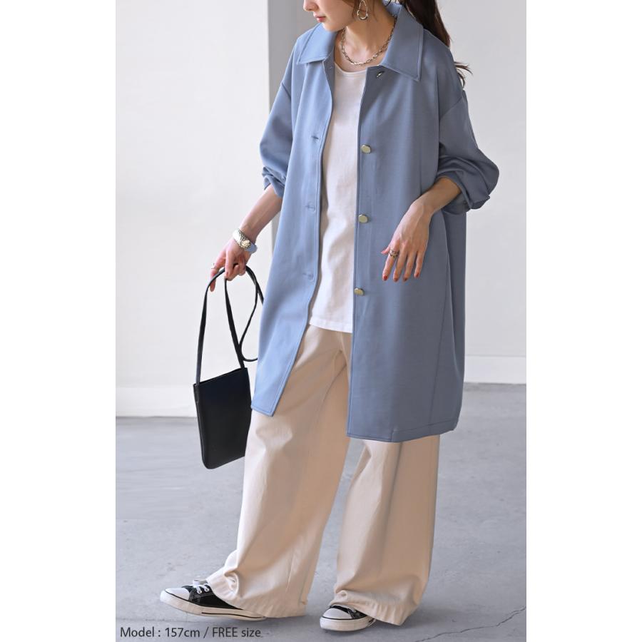 SALE アウター ライトアウター レディース コート ジャケット ロングコート チェスター チェスターコート ポンチ オーバー ロング テーラード | HUG.U | 17