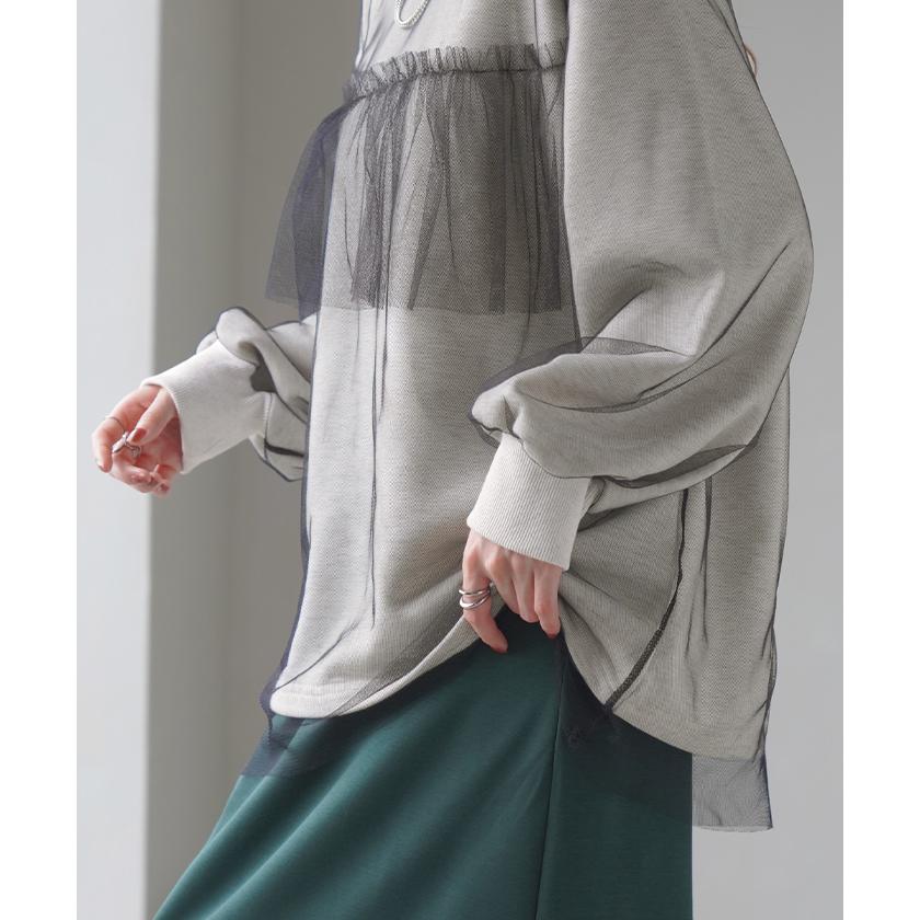 HUG.U（ハグユー） スウェット チュール ロンT レディース トップス