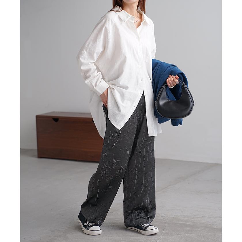 HUG.U（ハグユー） パンツ サテン サテンパンツ ワイドパンツ