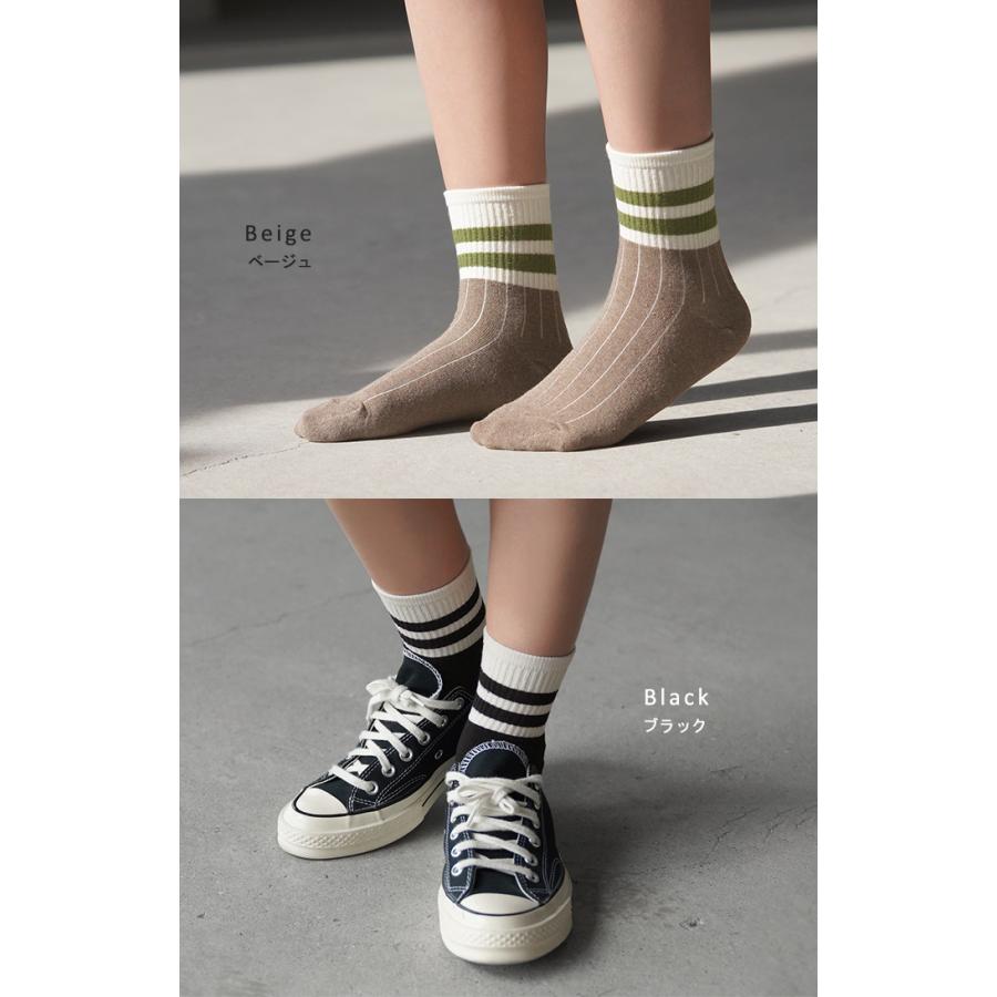 靴下 5色セット ソックス レディース 蒸れない ムレない 通気性 綿 混 クルー くるぶし クルーソックス | HUG.U | 08