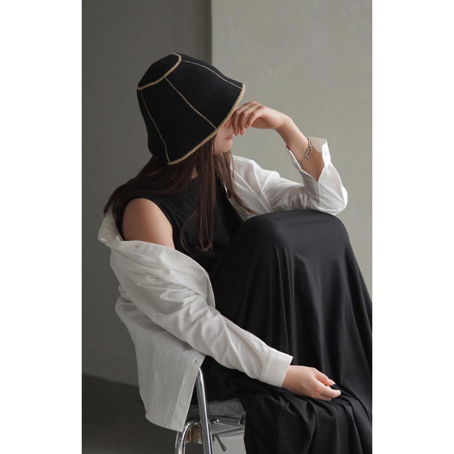 帽子 ニット ハット 手洗い可 レディース 洗える バケットハット バケハ ぼうし 防寒 紫外線対策 ニット帽 | HUG.U | 09