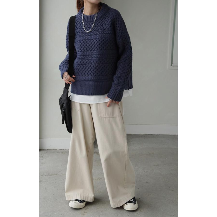 HUG.U ニット シャツ 重ね着風 レディース ドッキング トップス HUG.U ニット シャツ 重ね着風 レディース ドッキング トップス